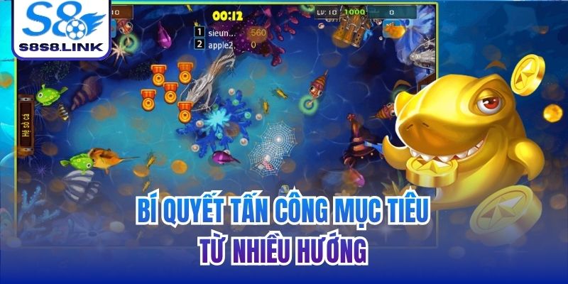 Bí quyết tấn công mục tiêu từ nhiều hướng