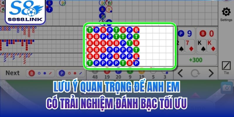 Lưu ý quan trọng để anh em có trải nghiệm đánh bạc tối ưu