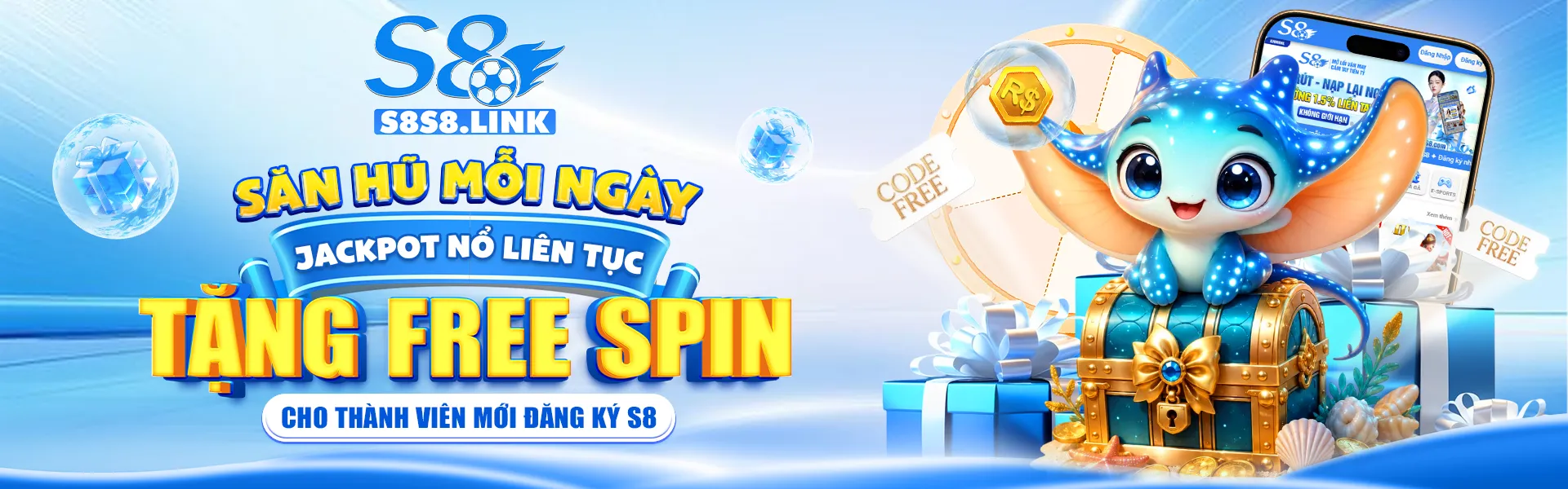 SĂN HŨ MỖI NGÀY TẶNG FREE SPIN TẠI S8